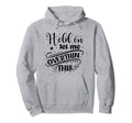 Funny Overthinker Hold Let Me Hoodie - Minimalist Print for Adults - T-Shirt, Sweatshirt, Hoodie