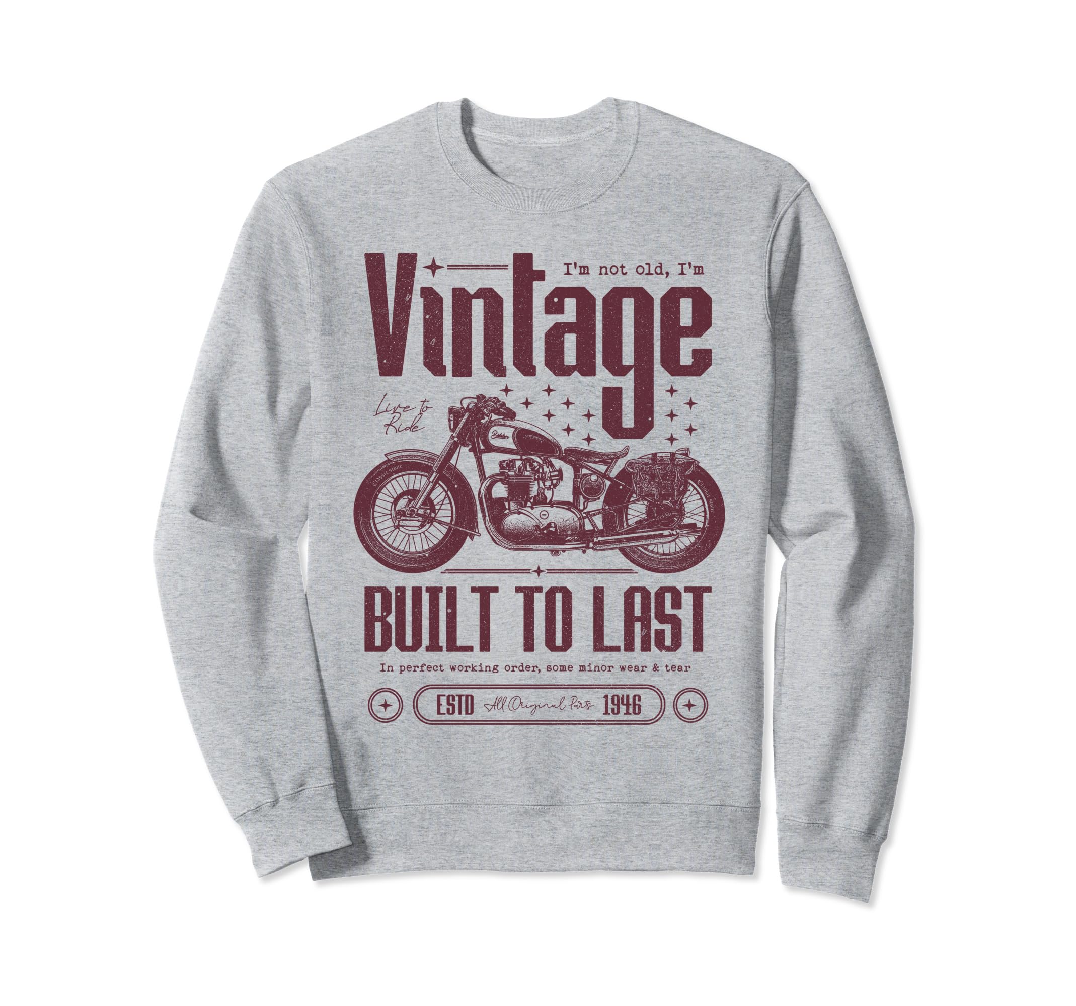 Motorcycle Bikers Motorbike Sweatshirt - Streetwear Style Men Women - T-Shirt, Sweatshirt, Hoodie