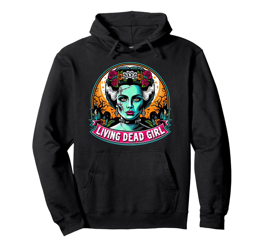 Living Dead Goth Bride Halloween Hoodie - Casual Everyday Wear Unisex - T-Shirt, Sweatshirt, Hoodie