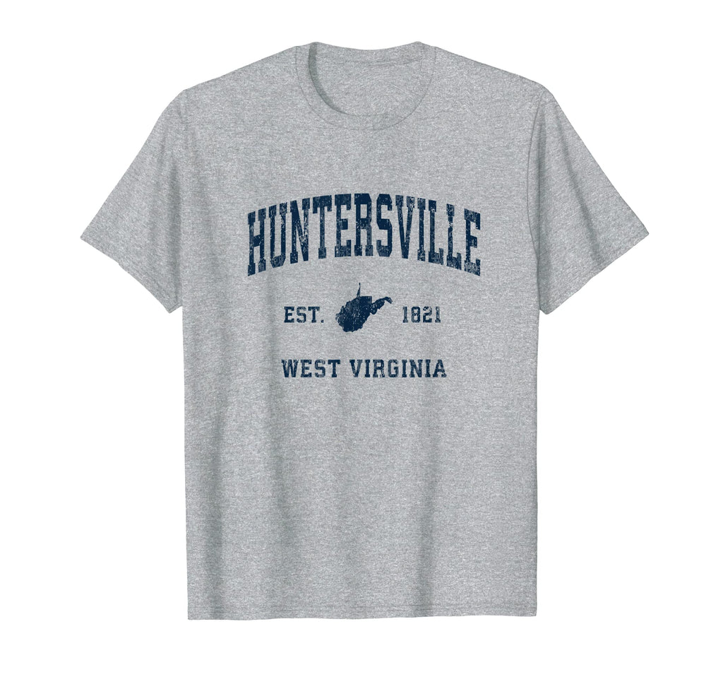 Huntersville West Virginia Wv T-Shirt - Custom Art Print Men Women - T-Shirt, Sweatshirt, Hoodie