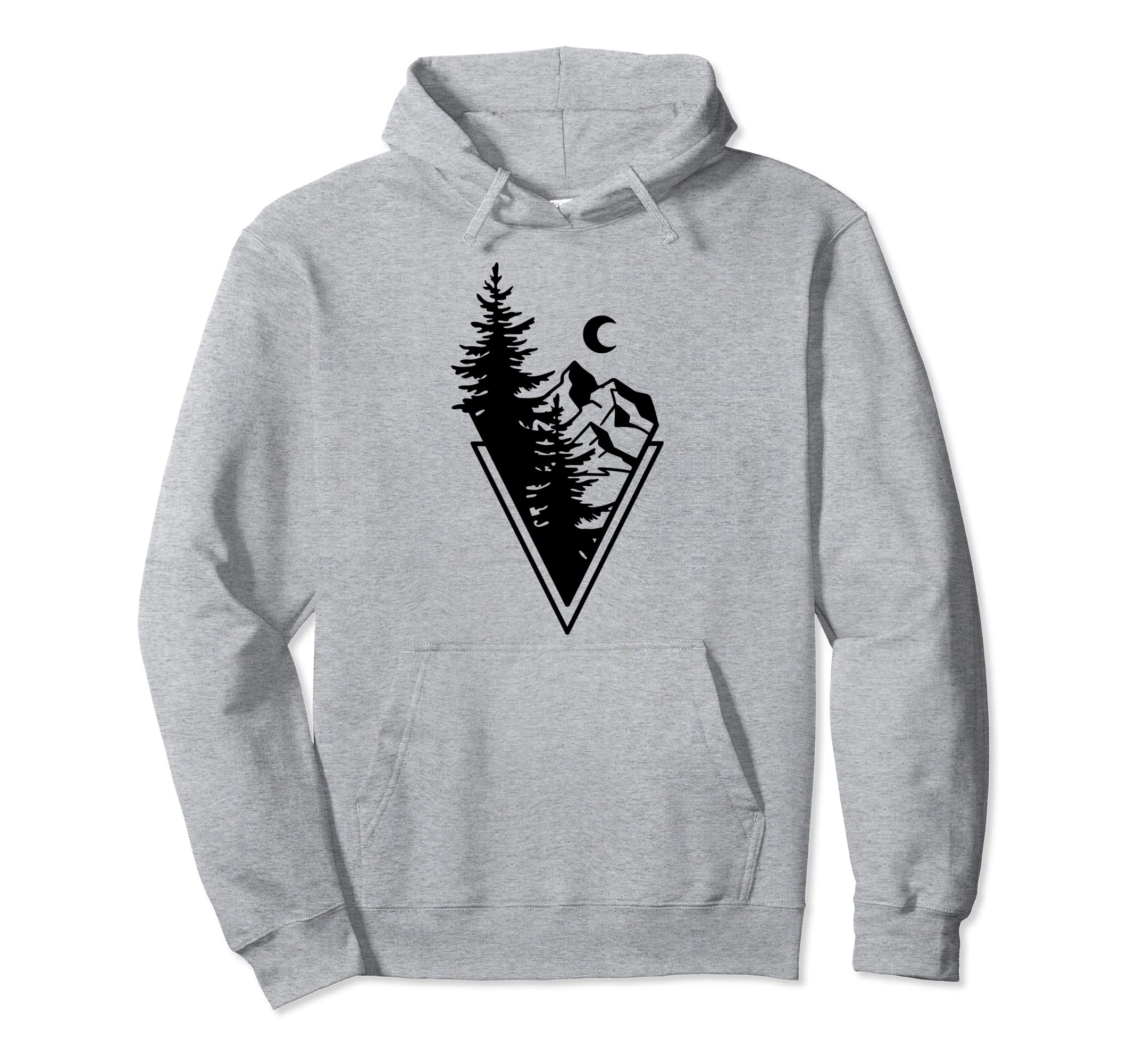 Hiking Hiker Rock Sunset Mountain Hoodie - Novelty Apparel for Adults - T-Shirt, Sweatshirt, Hoodie