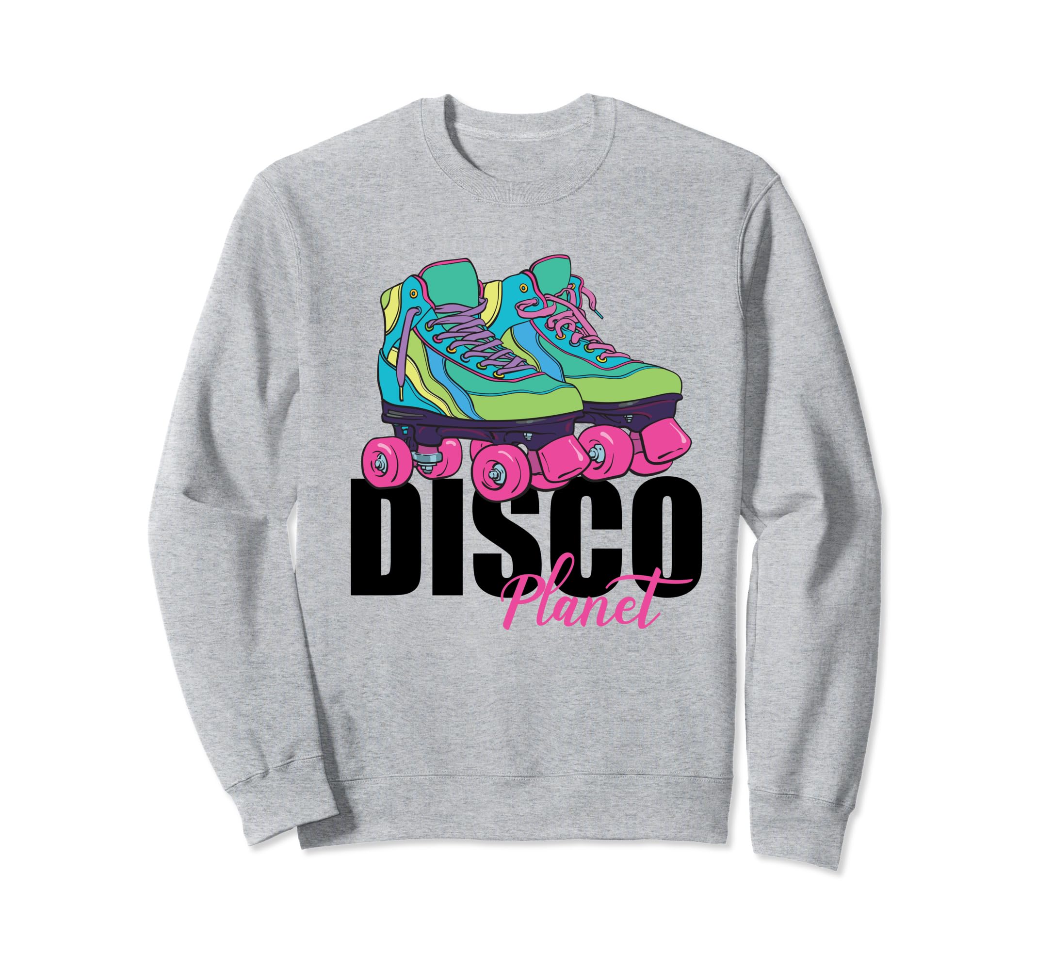 Disco Planet Rollerskating 80S 90S Sweatshirt - Graphic Print Unisex - T-Shirt, Sweatshirt, Hoodie