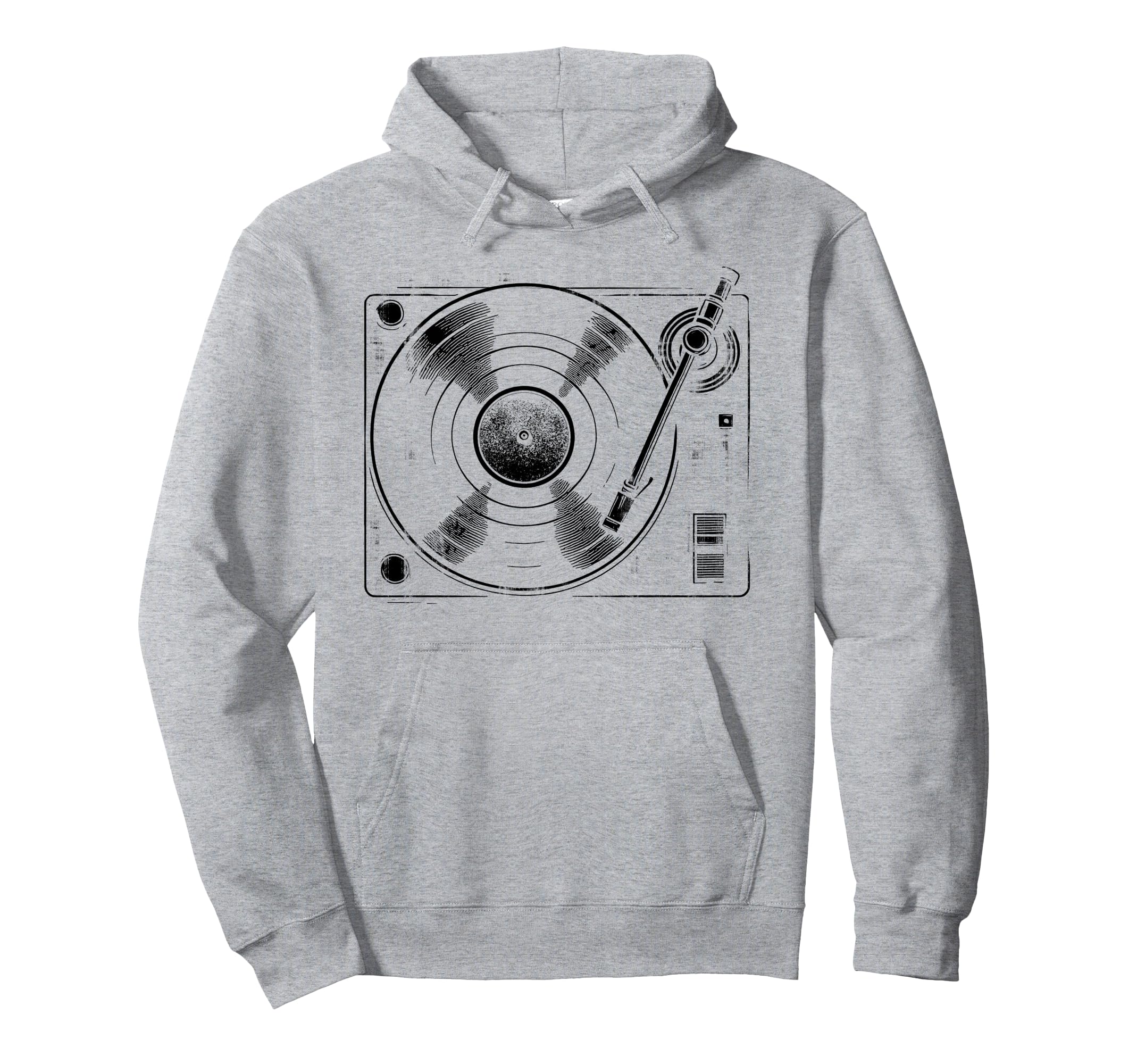 Turntable Audio Lp Vinyl Record Player Hoodie - Novelty Apparel Unisex - T-Shirt, Sweatshirt, Hoodie