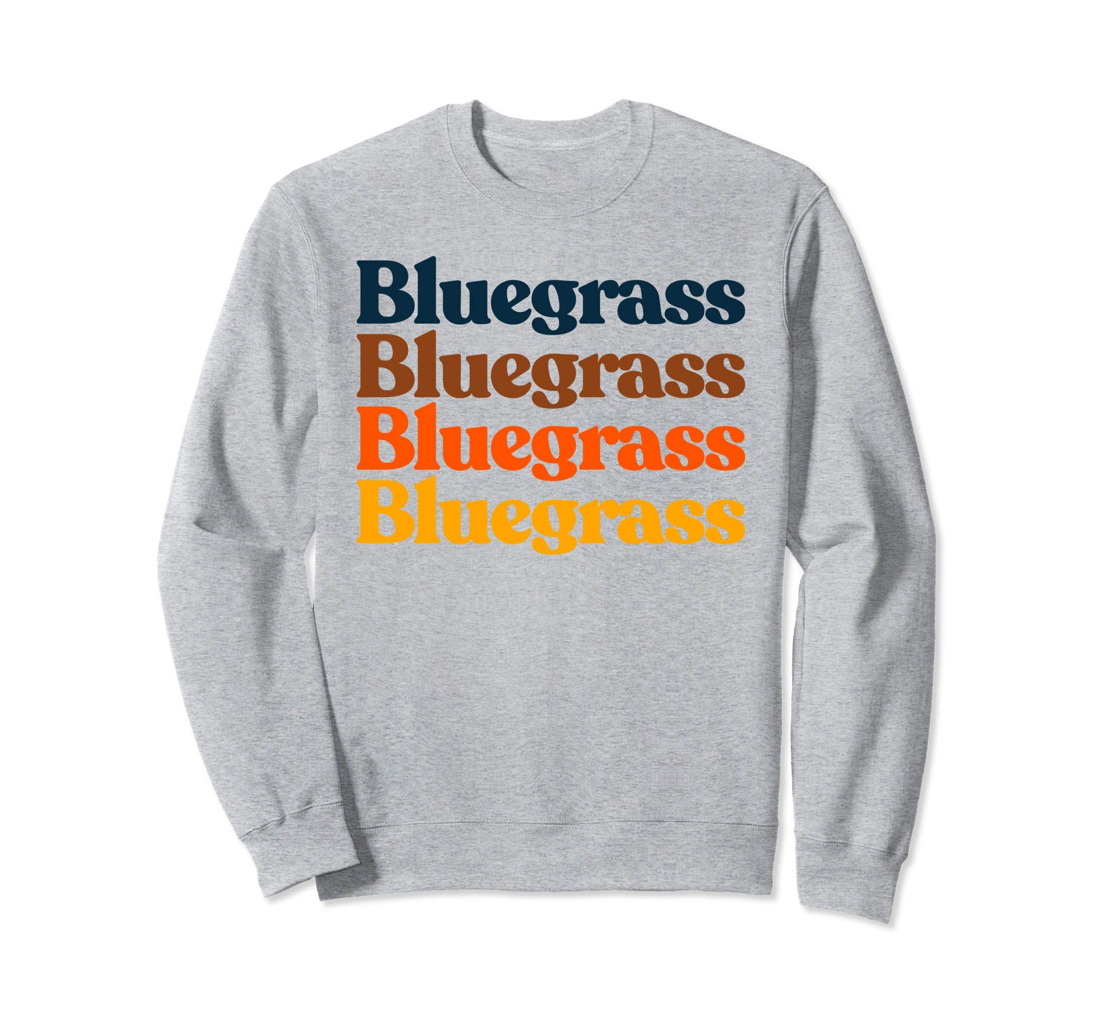 70S Bluegrass Typography Vibe Sweatshirt - Custom Art Print for Adults - T-Shirt, Sweatshirt, Hoodie