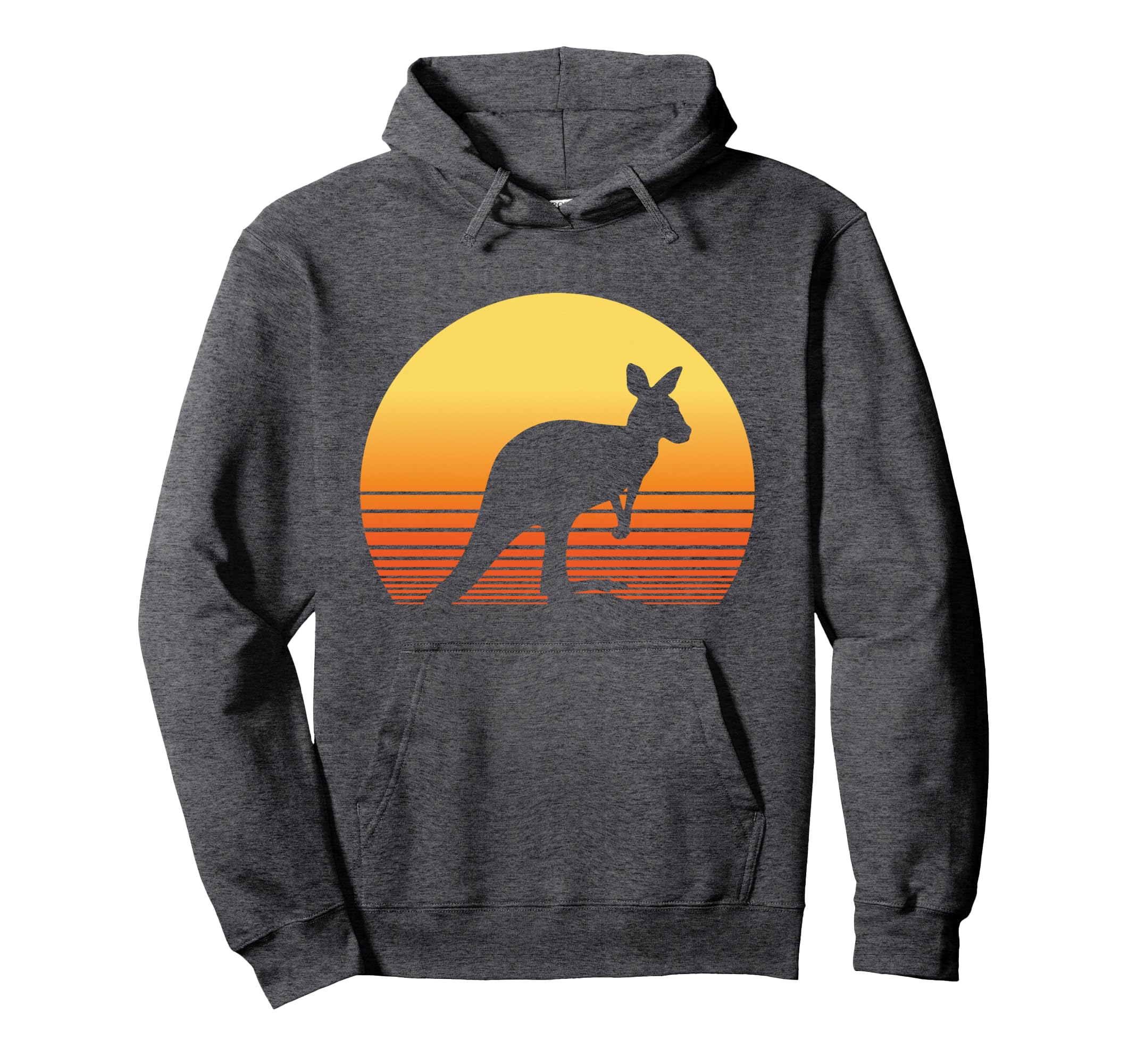 Kangaroo Australia Sunset Gift Hoodie - Custom Art Print Unisex - T-Shirt, Sweatshirt, Hoodie