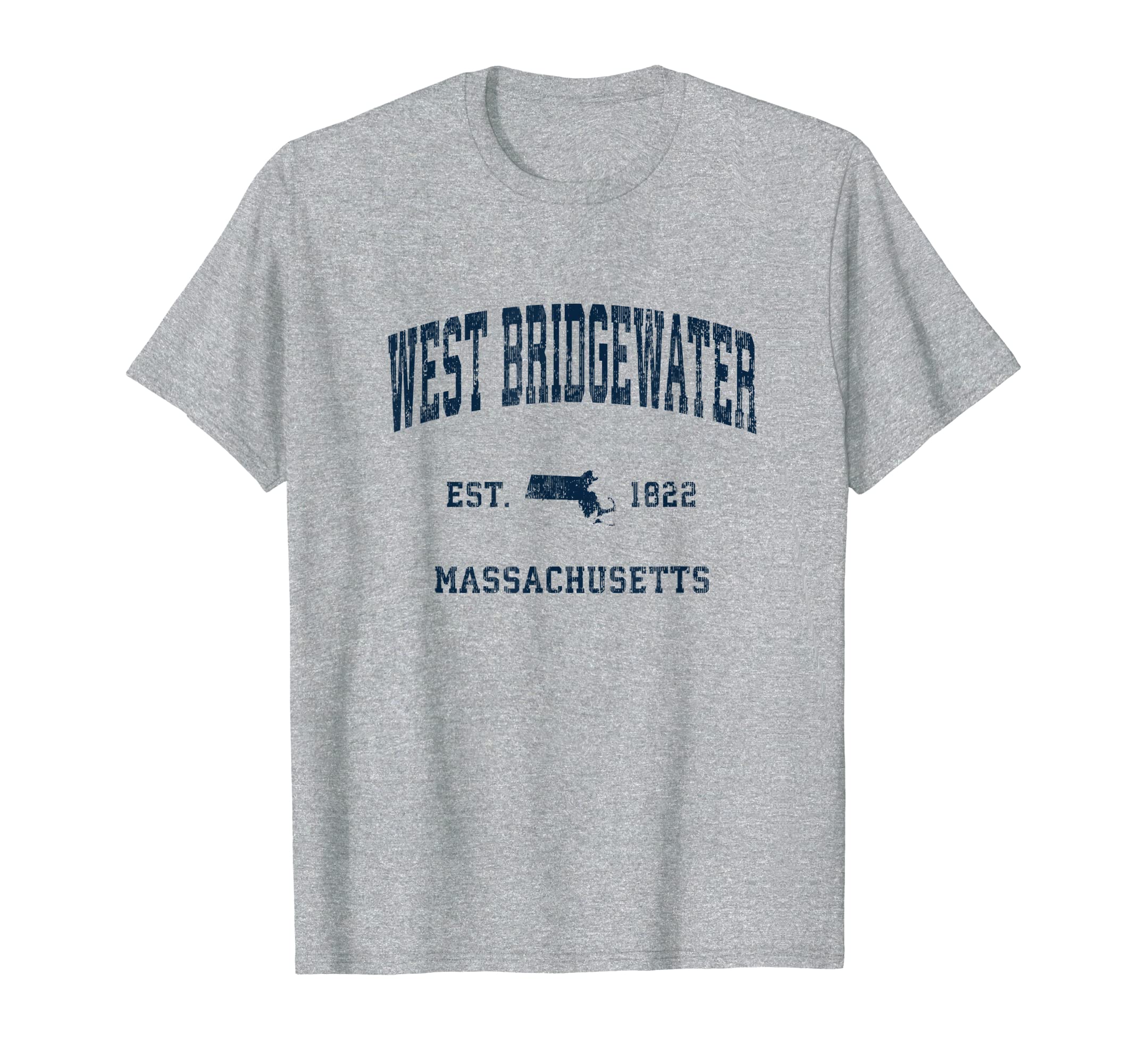 West Bridgewater Massachusetts Ma T-Shirt - Minimalist Print for Adults - T-Shirt, Sweatshirt, Hoodie