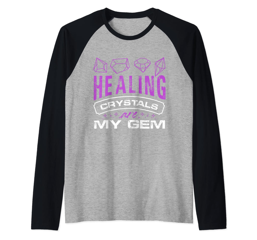 Healing Crystals Are My Gem Asian T-Shirt - Fun Novelty Design for Adults - T-Shirt, Sweatshirt, Hoodie