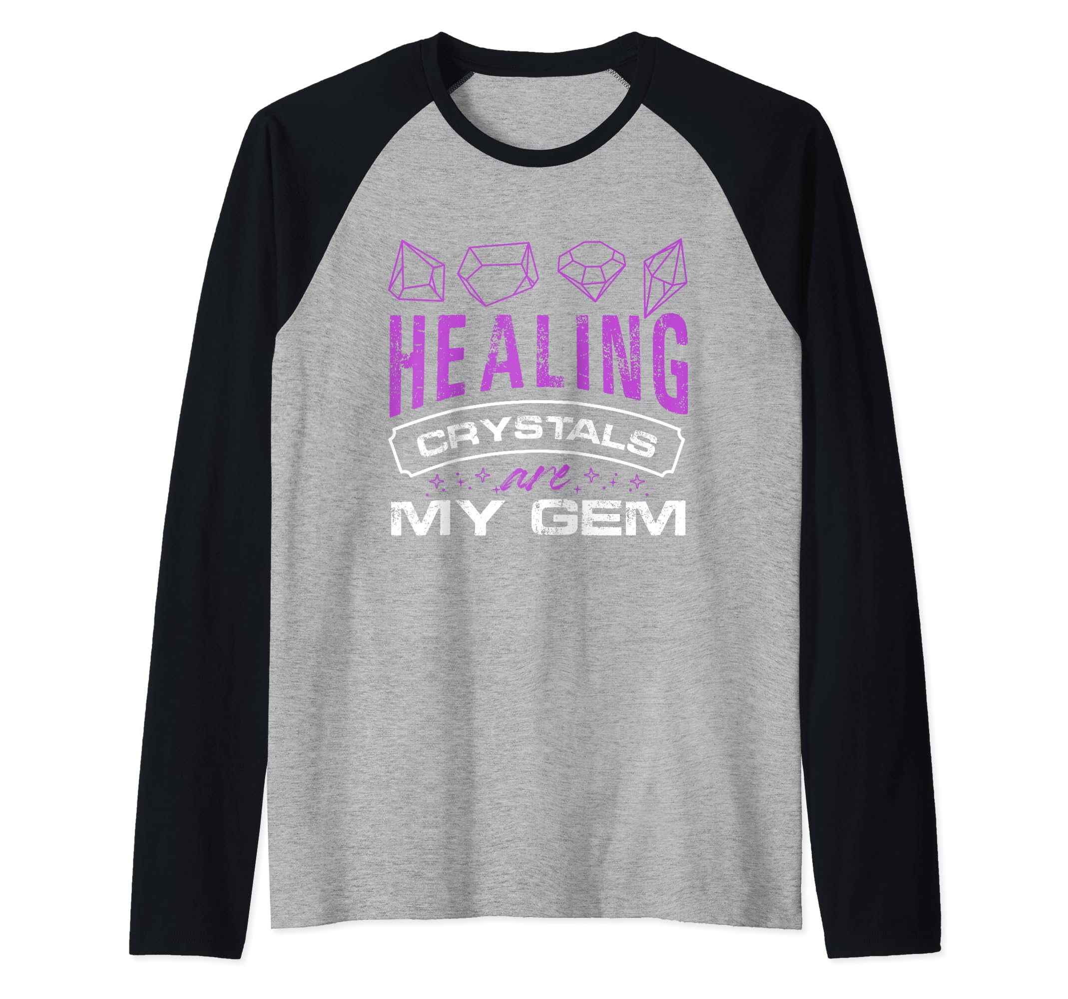 Healing Crystals Are My Gem Asian T-Shirt - Fun Novelty Design for Adults - T-Shirt, Sweatshirt, Hoodie
