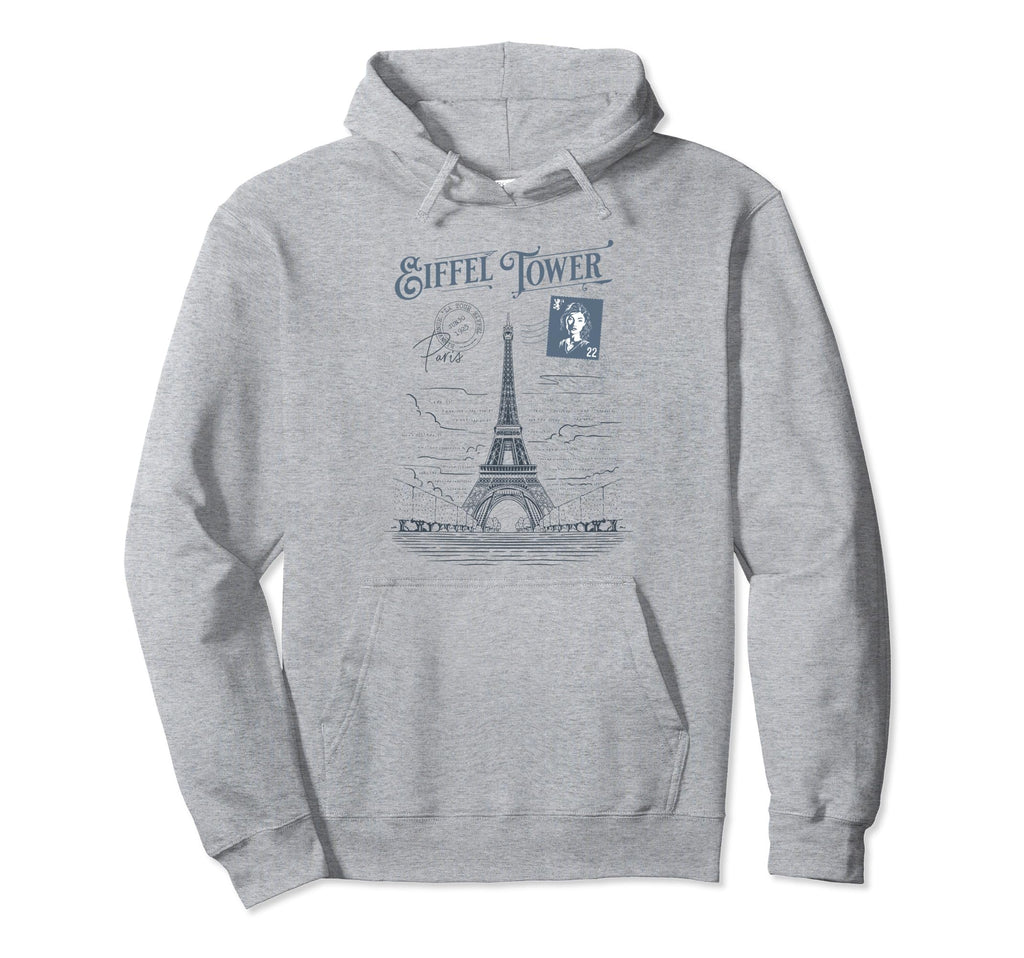 Eiffel Tower Paris France Europe Travel Hoodie - Custom Art Print Unisex - T-Shirt, Sweatshirt, Hoodie