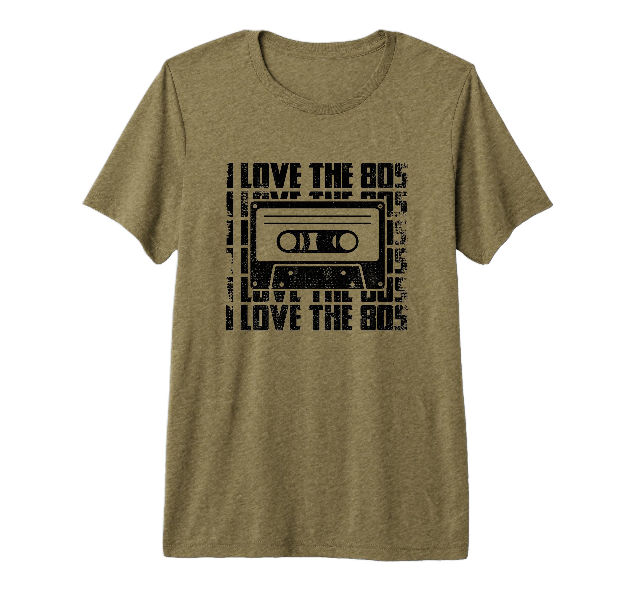 80S Love Synthwave Tri Blend T-Shirt - Unique Graphic Unisex - T-Shirt, Sweatshirt, Hoodie