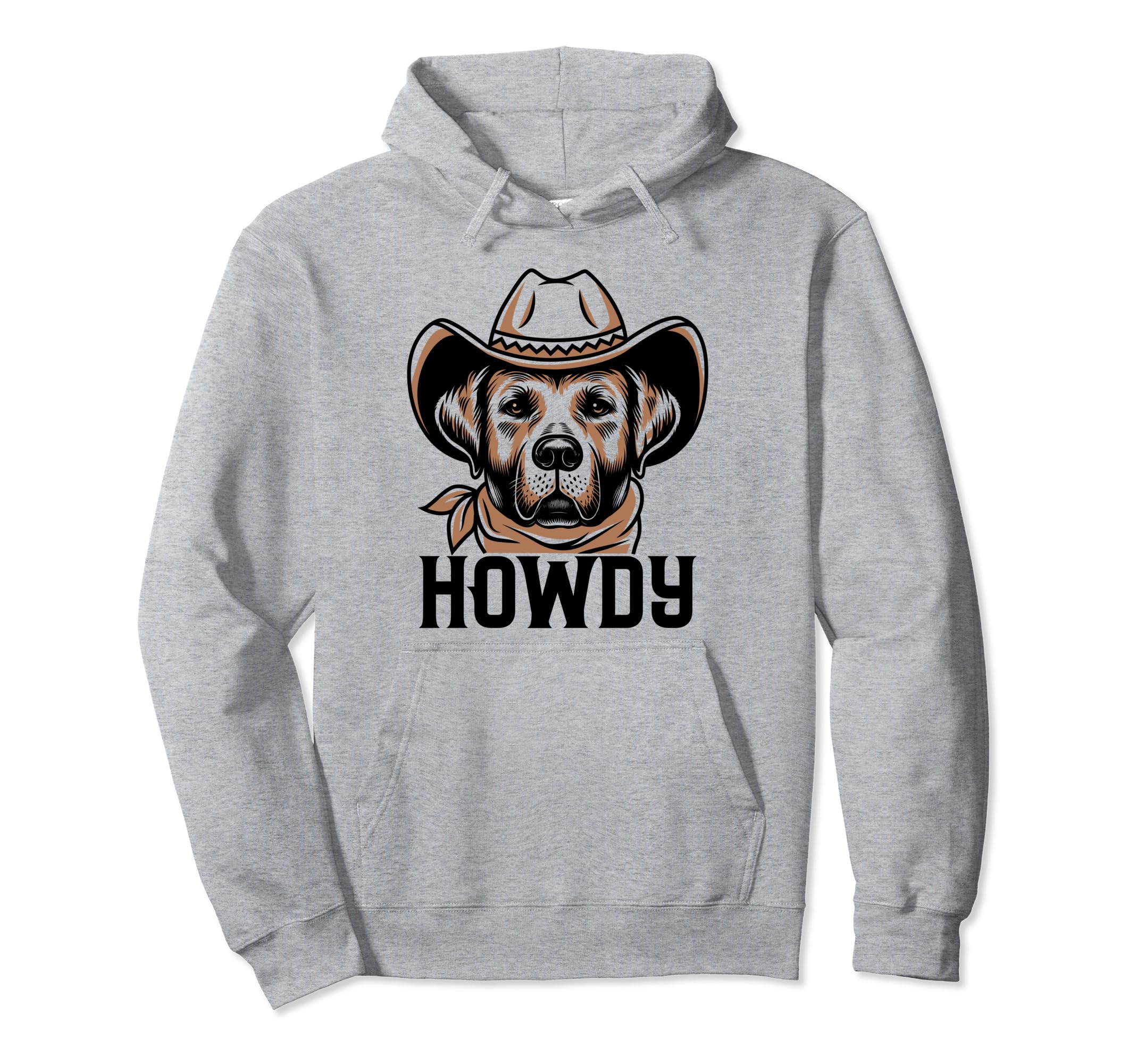 Howdy Labrador Dog Cowboy Western Country Hoodie - Streetwear Style Unisex - T-Shirt, Sweatshirt, Hoodie