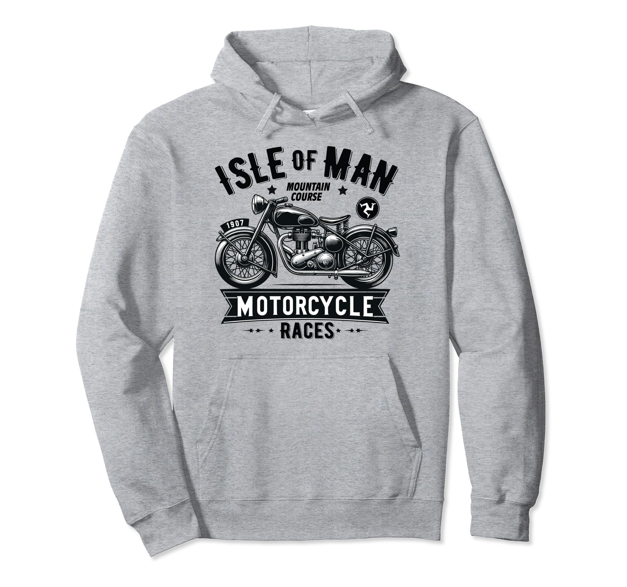 Isle Tt Races Motorcycle Hoodie - Novelty Apparel Men Women - T-Shirt, Sweatshirt, Hoodie