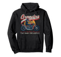 Motorcycle Biker Grandpa Grandpa Hoodie - Fun Novelty Design for Adults - T-Shirt, Sweatshirt, Hoodie