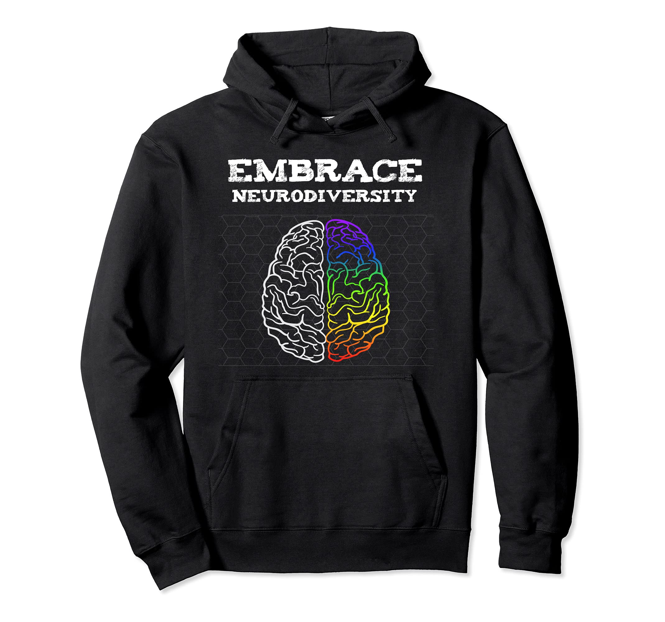 Embrace Neurodiversity Autism Adhd Asd Hoodie - Trendy Graphic for Adults - T-Shirt, Sweatshirt, Hoodie