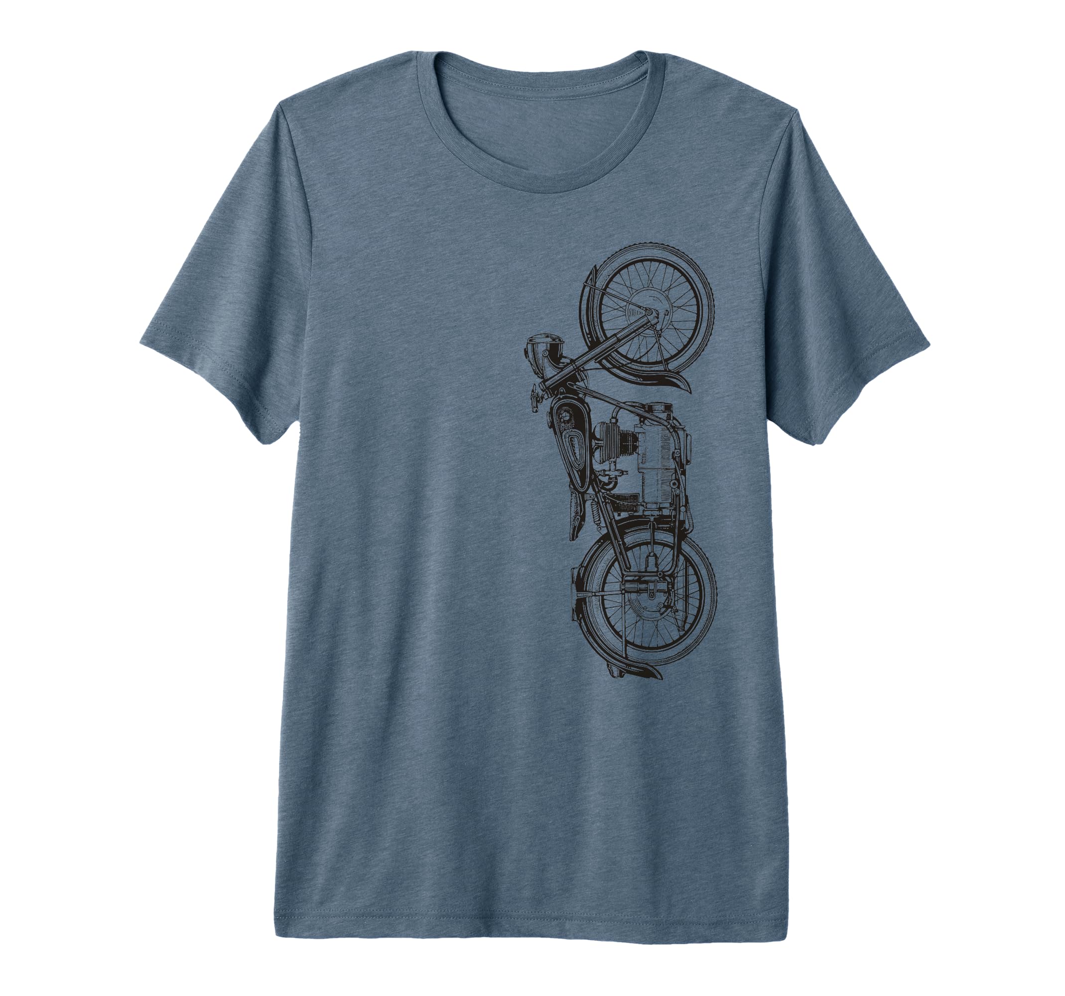 Motorcycle Biker Tri Blend T-Shirt - Novelty Apparel for Adults - T-Shirt, Sweatshirt, Hoodie
