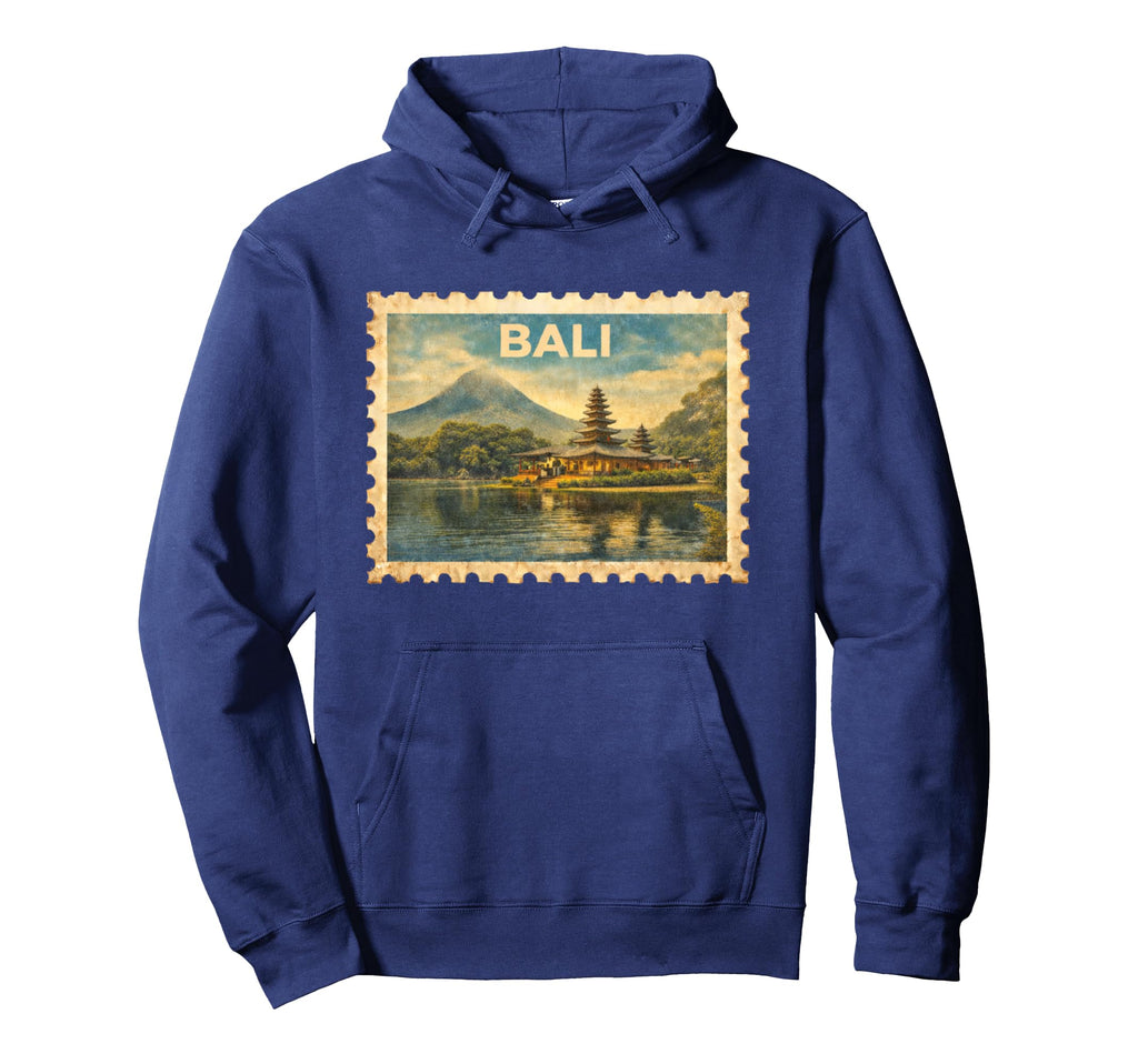 Bali Travel Stamp Art Hoodie - Trendy Graphic Men Women - T-Shirt, Sweatshirt, Hoodie