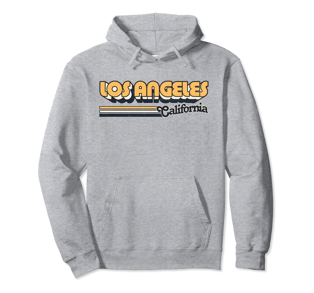 Los Angeles Stripes 70S Typography Hoodie - Custom Art Print Unisex - T-Shirt, Sweatshirt, Hoodie