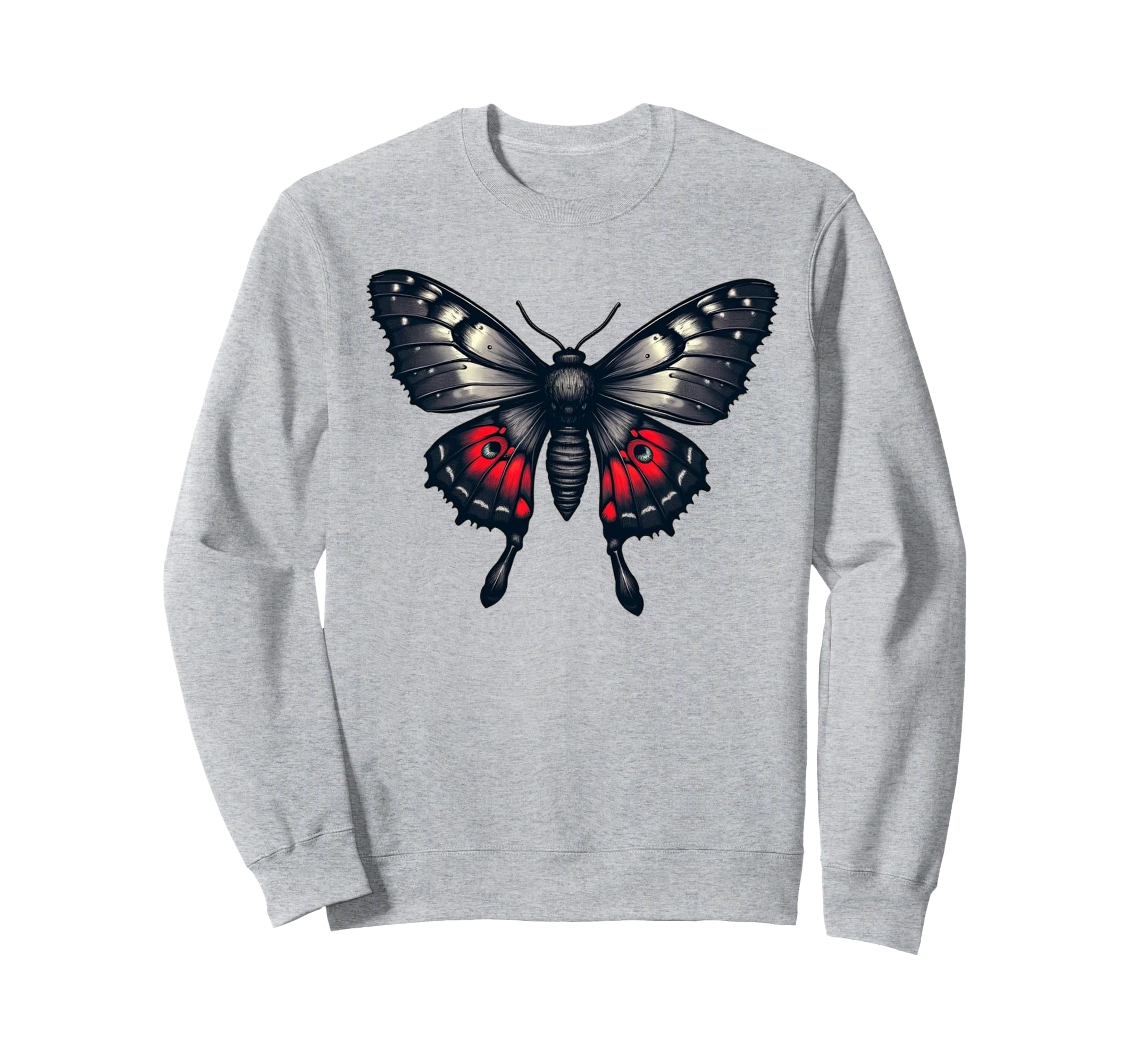 Mothman Antisocial Butterfly Sweatshirt - Casual Everyday Wear Men Women - T-Shirt, Sweatshirt, Hoodie