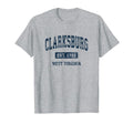 Clarksburg West Virginia Wv Athletic T-Shirt - Trendy Graphic for Adults - T-Shirt, Sweatshirt, Hoodie