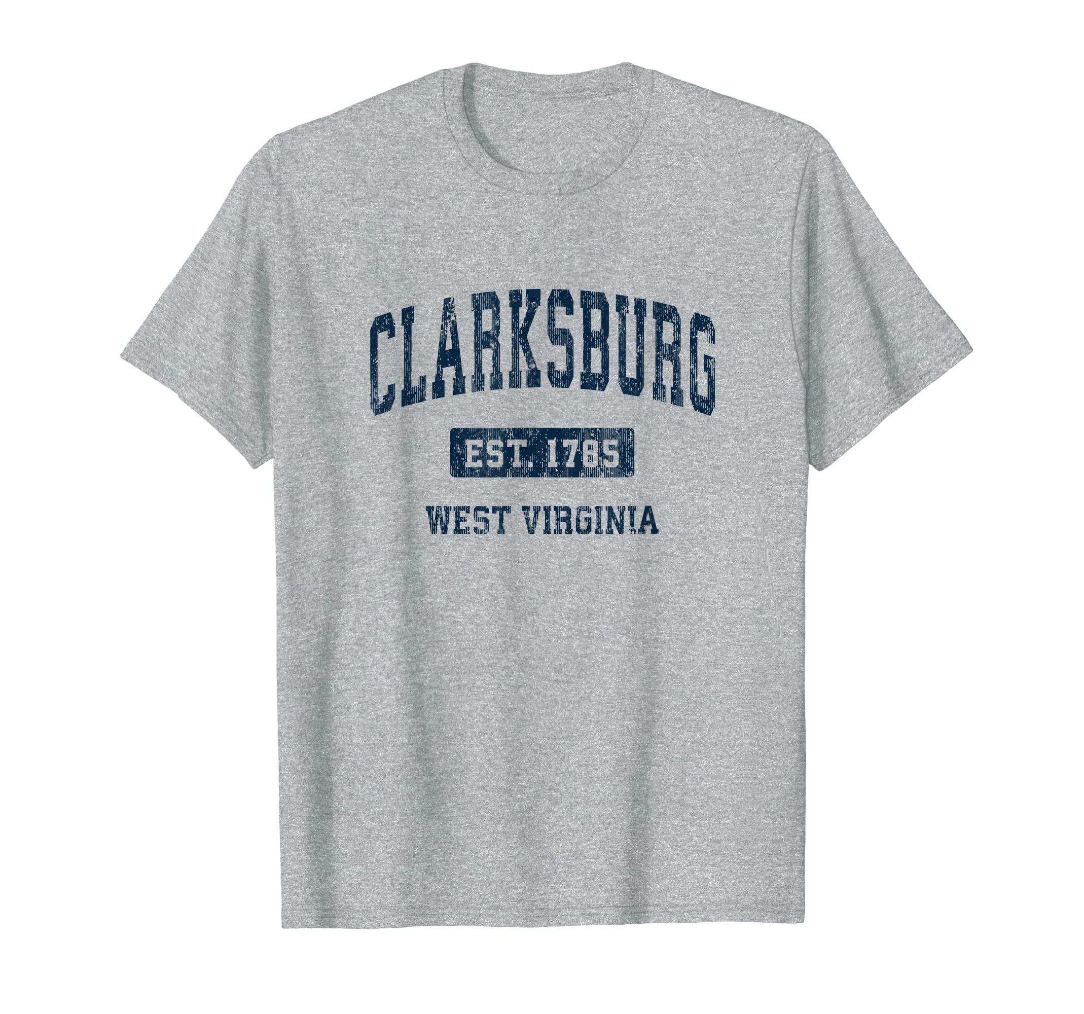 Clarksburg West Virginia Wv Athletic T-Shirt - Trendy Graphic for Adults - T-Shirt, Sweatshirt, Hoodie