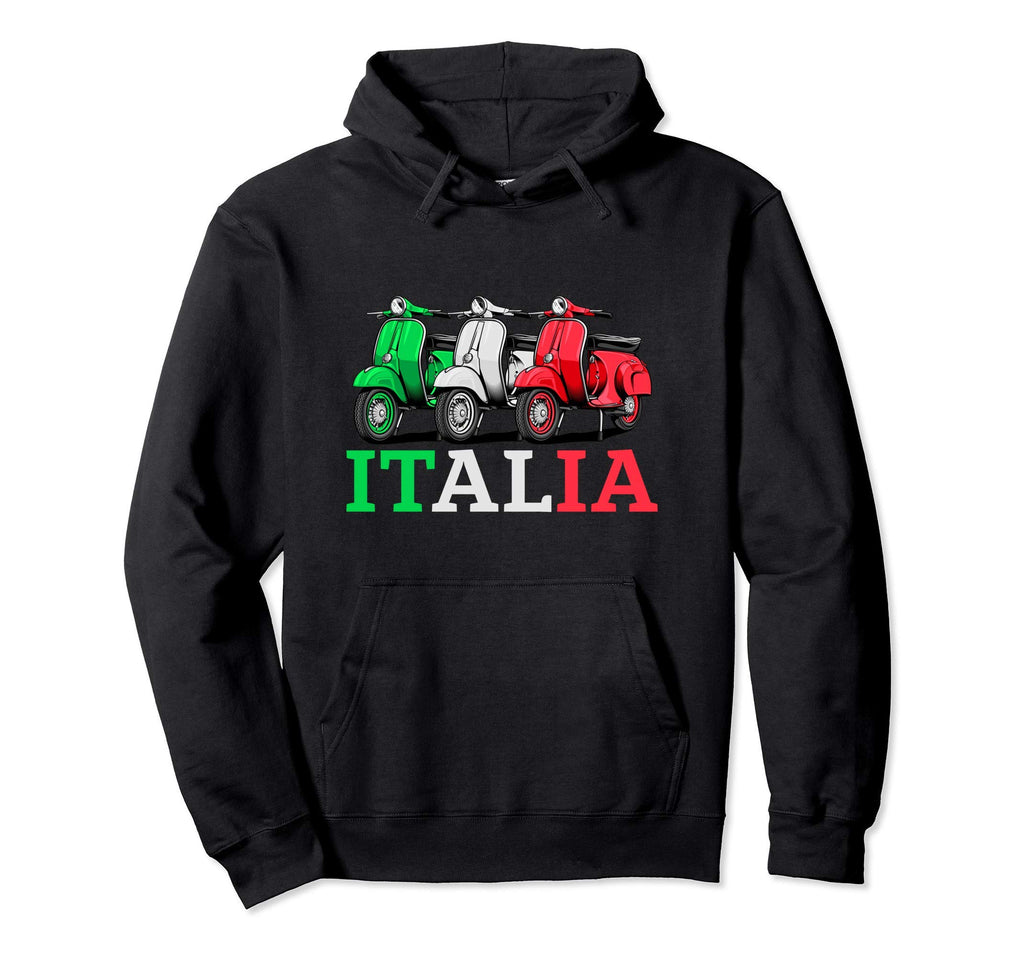Italia Scooter Moped Motorcycle Biker Hoodie - Trendy Graphic for Adults - T-Shirt, Sweatshirt, Hoodie