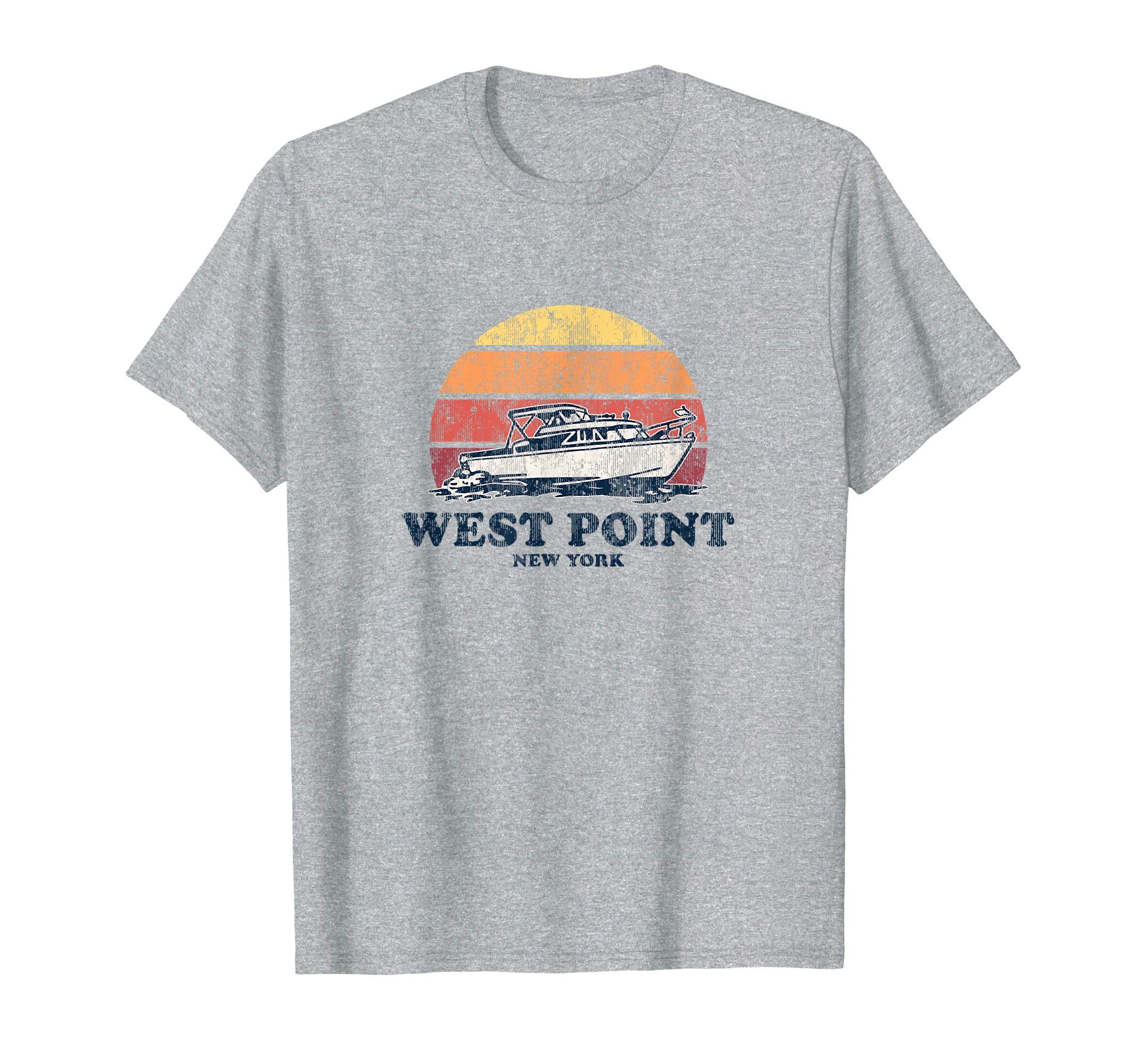 West Point Ny Boating 70S Boat T-Shirt - Minimalist Print Men Women - T-Shirt, Sweatshirt, Hoodie