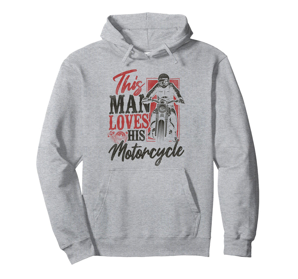 Motorcycle Biker This Loves His Hoodie - Casual Everyday Wear Unisex - T-Shirt, Sweatshirt, Hoodie