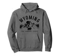 Wyoming Cowboy State Mountains Hoodie - Casual Everyday Wear for Adults - T-Shirt, Sweatshirt, Hoodie