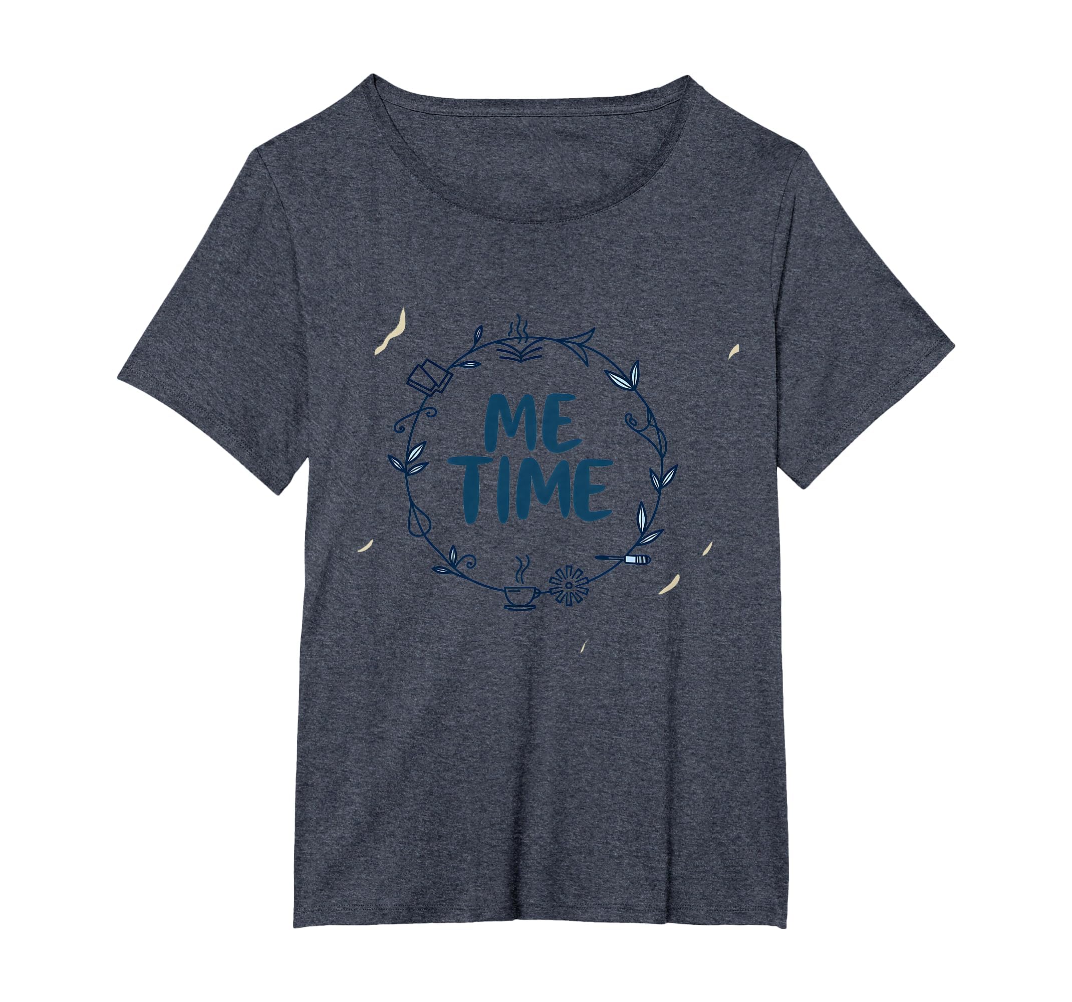 Me Time Cozy Self Care Wreath T-Shirt - Unique Graphic for Adults - T-Shirt, Sweatshirt, Hoodie