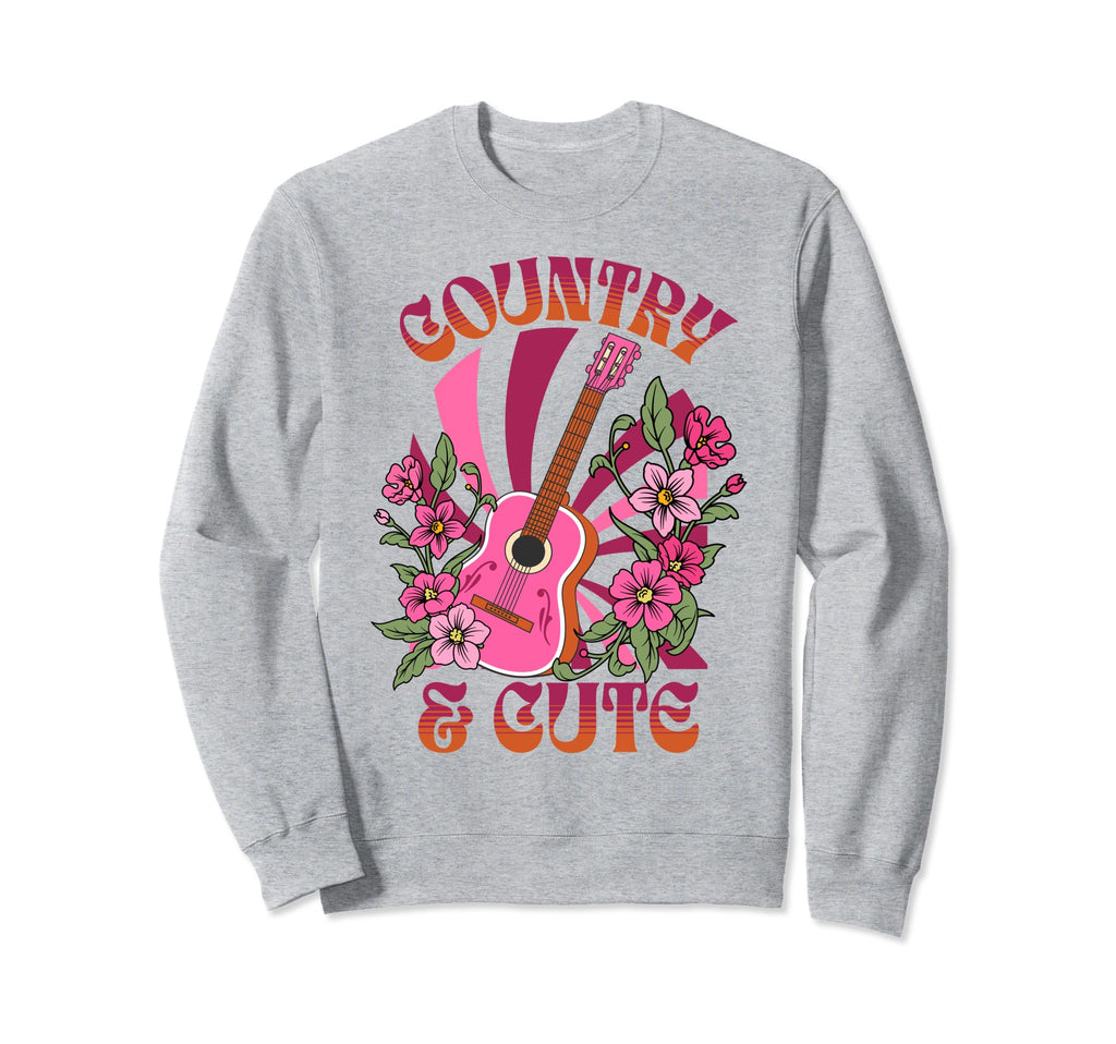 Groovy Western Cowgirl Rodeo Sweatshirt - Minimalist Print for Adults - T-Shirt, Sweatshirt, Hoodie