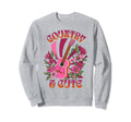 Groovy Western Cowgirl Rodeo Sweatshirt - Minimalist Print for Adults - T-Shirt, Sweatshirt, Hoodie