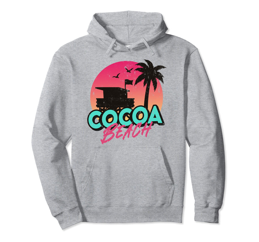 Cocoa Beach Florida Palm Trees Fl Hoodie - Fun Novelty Design for Adults - T-Shirt, Sweatshirt, Hoodie