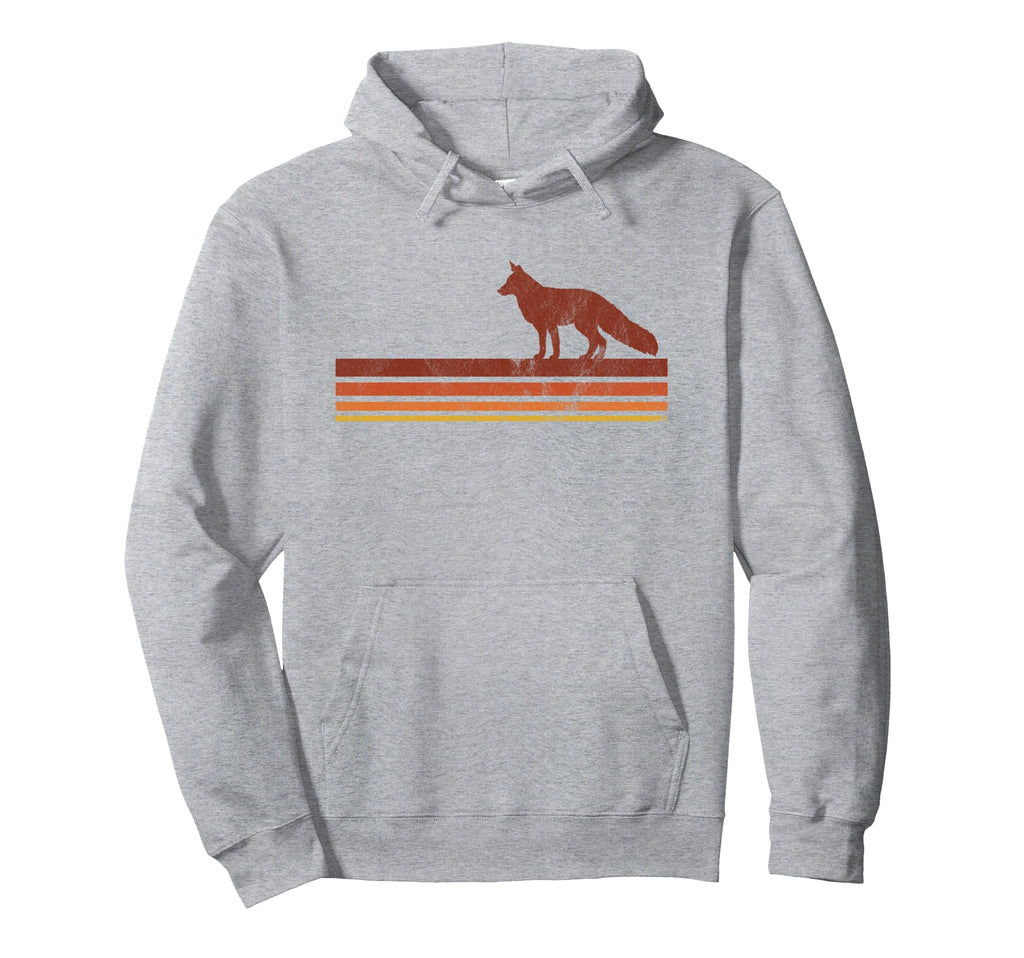 Fox Hipster 70S 80S Wanderlust Hoodie - Novelty Apparel for Adults - T-Shirt, Sweatshirt, Hoodie