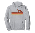 Fox Hipster 70S 80S Wanderlust Hoodie - Novelty Apparel for Adults - T-Shirt, Sweatshirt, Hoodie