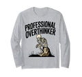 Professional Overthinker Anxiety T-Shirt - Minimalist Print for Adults - T-Shirt, Sweatshirt, Hoodie