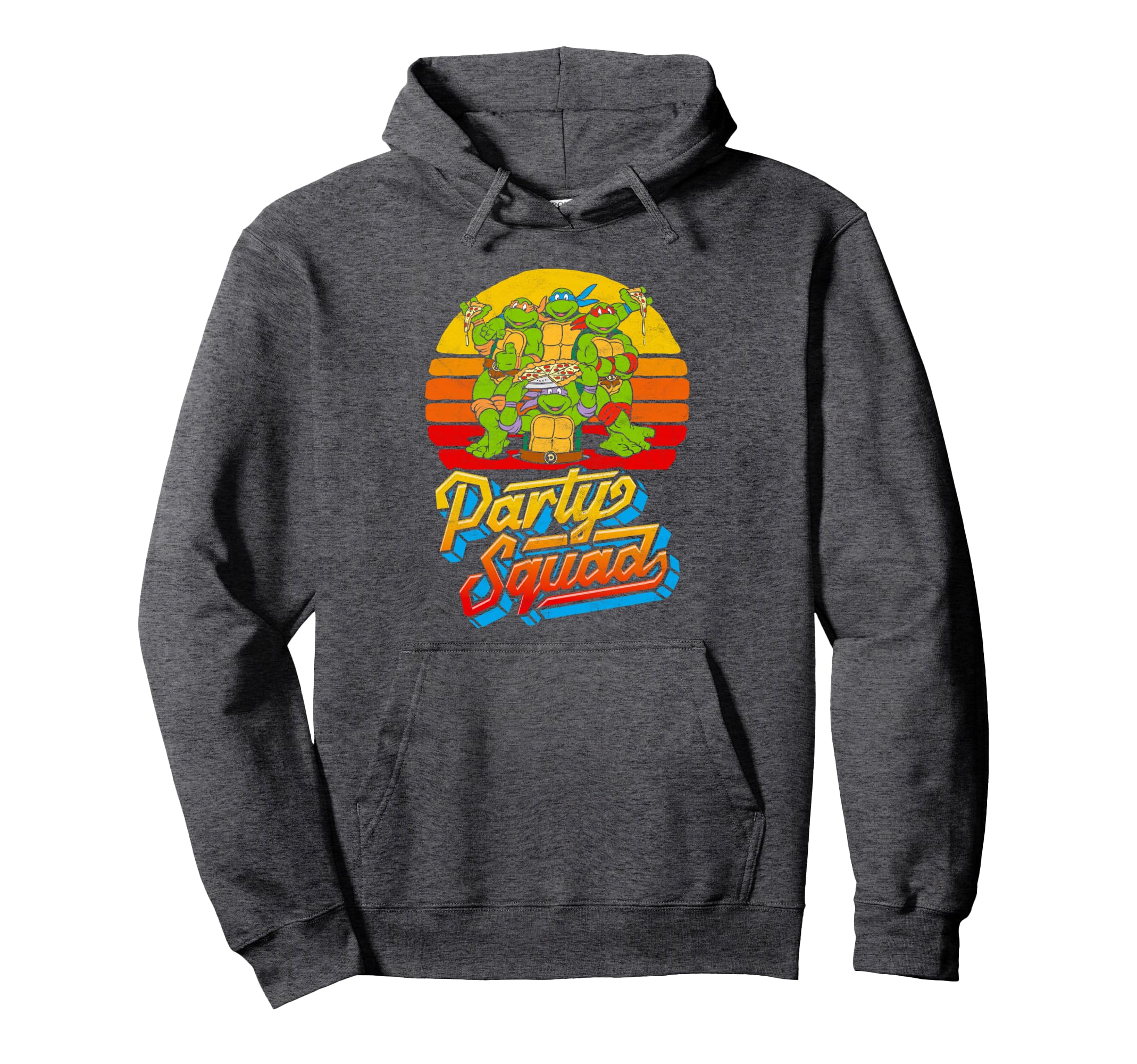 Party Squad Tmnt 80S Pizza Friends Hoodie - Unique Graphic for Adults - T-Shirt, Sweatshirt, Hoodie