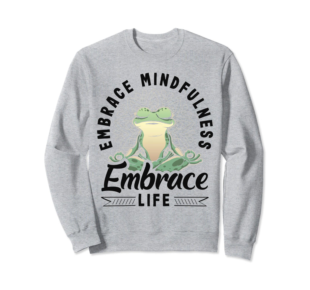 Morning Meditation Bliss Yoga Sweatshirt - Unique Graphic Men Women - T-Shirt, Sweatshirt, Hoodie