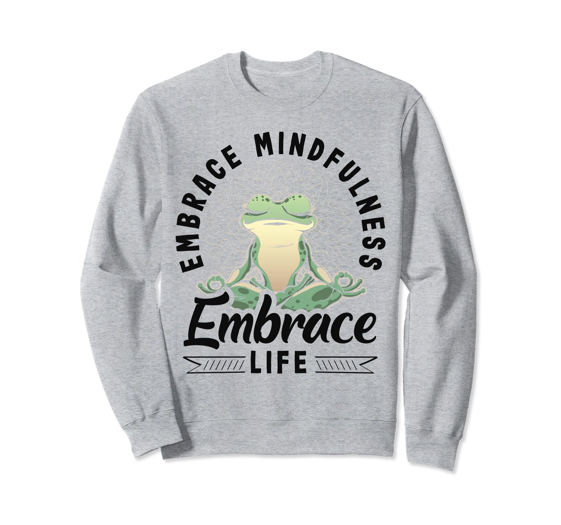 Morning Meditation Bliss Yoga Sweatshirt - Unique Graphic Men Women - T-Shirt, Sweatshirt, Hoodie