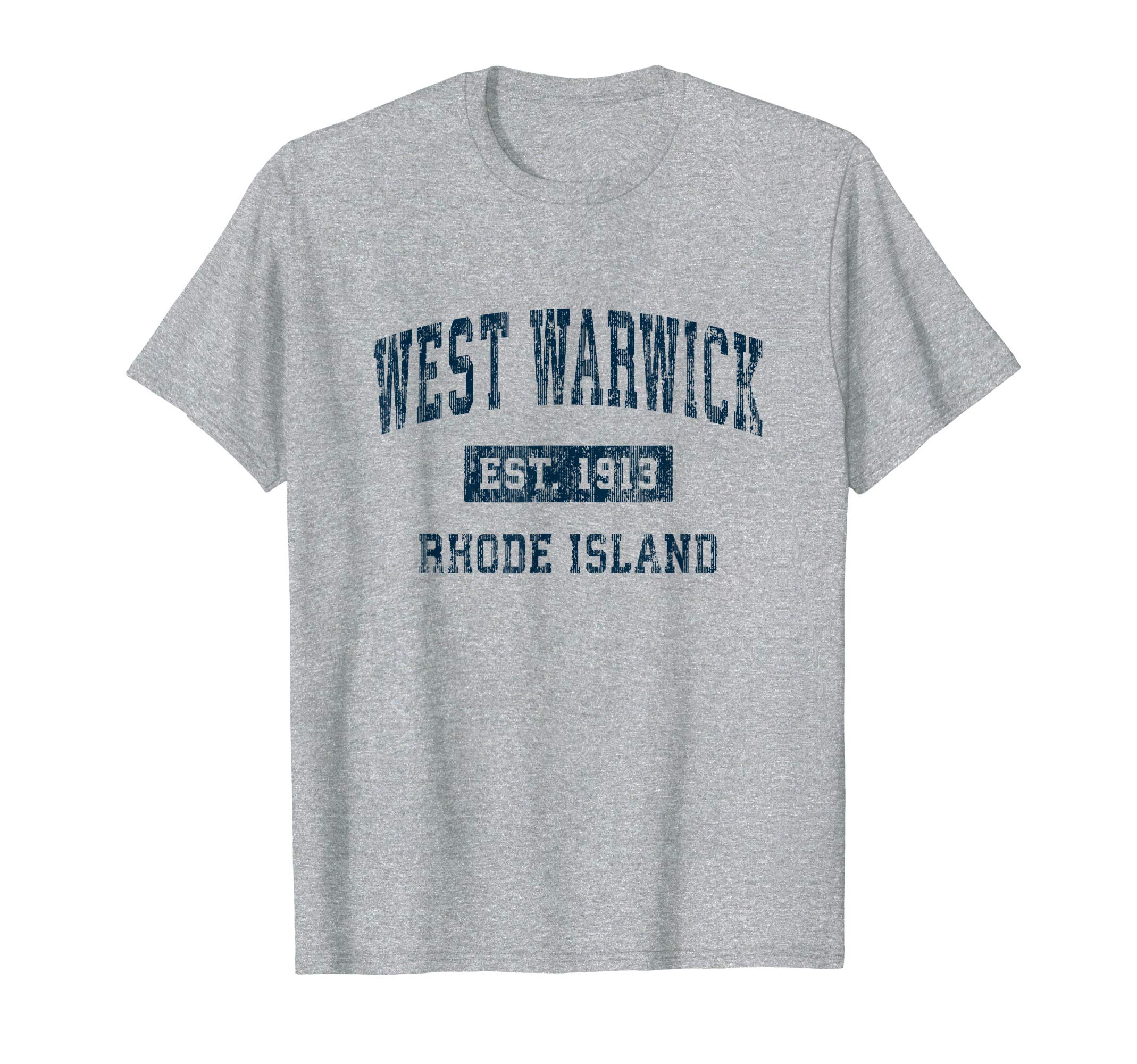 West Warwick Rhode Island Ri Sports Navy T-Shirt - Graphic Print for Adults - T-Shirt, Sweatshirt, Hoodie