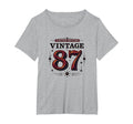 87 Birthday Gift Womens Plus Heather Grey T-Shirt - Unique Graphic Unisex - T-Shirt, Sweatshirt, Hoodie