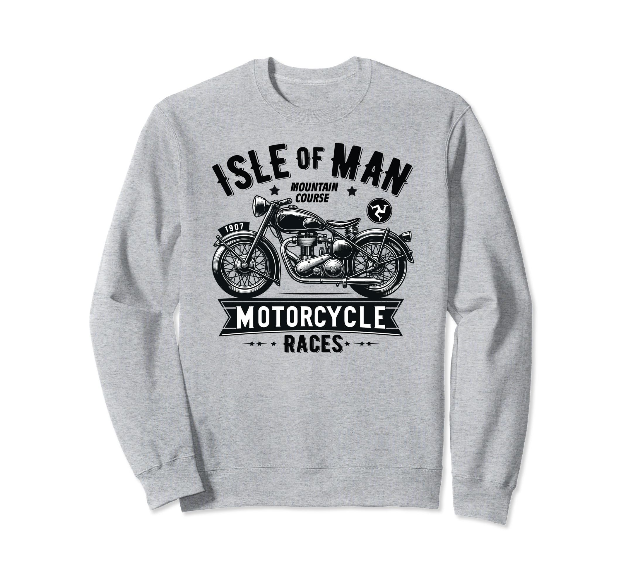 Isle Tt Races Motorcycle Sweatshirt - Casual Everyday Wear for Adults - T-Shirt, Sweatshirt, Hoodie