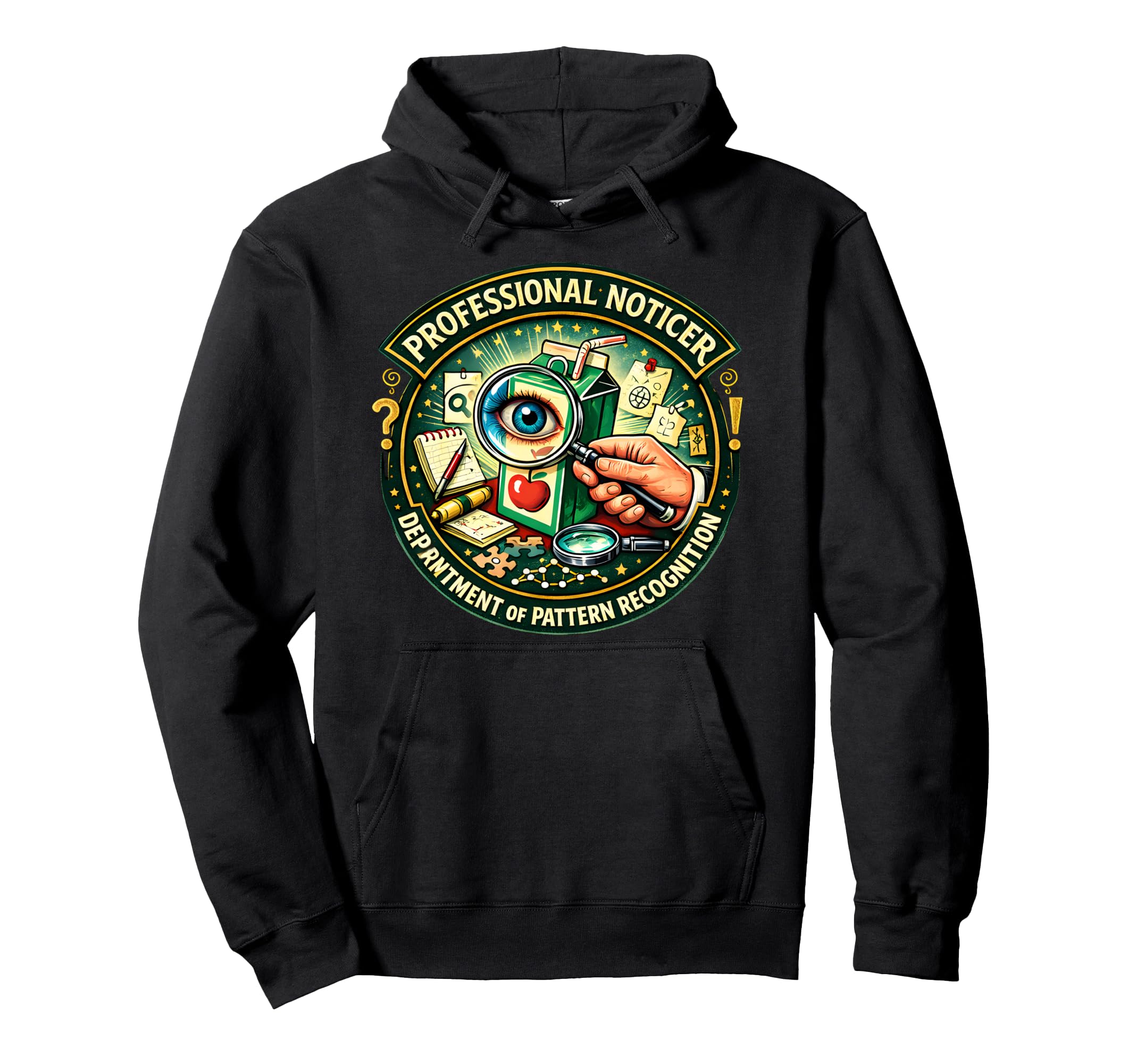 Professional Noticer Department Hoodie - Streetwear Style for Adults - T-Shirt, Sweatshirt, Hoodie