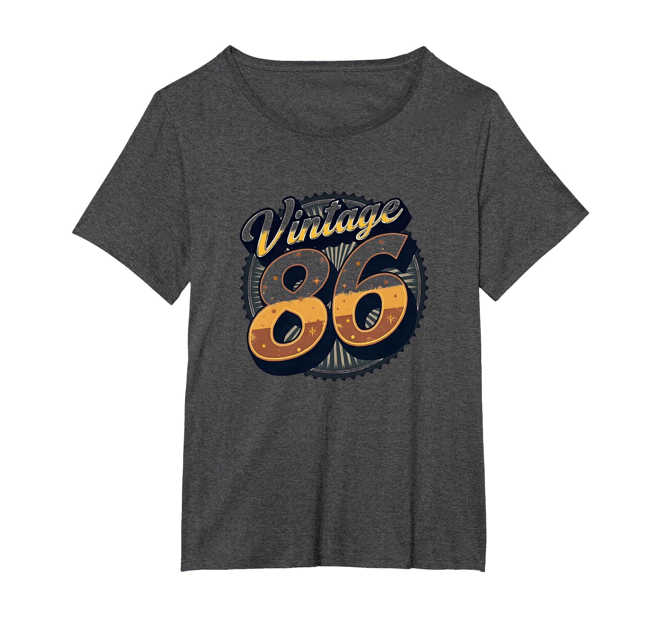 86 Birthday Gift Art Womens Plus Dark T-Shirt - Unique Graphic Unisex - T-Shirt, Sweatshirt, Hoodie