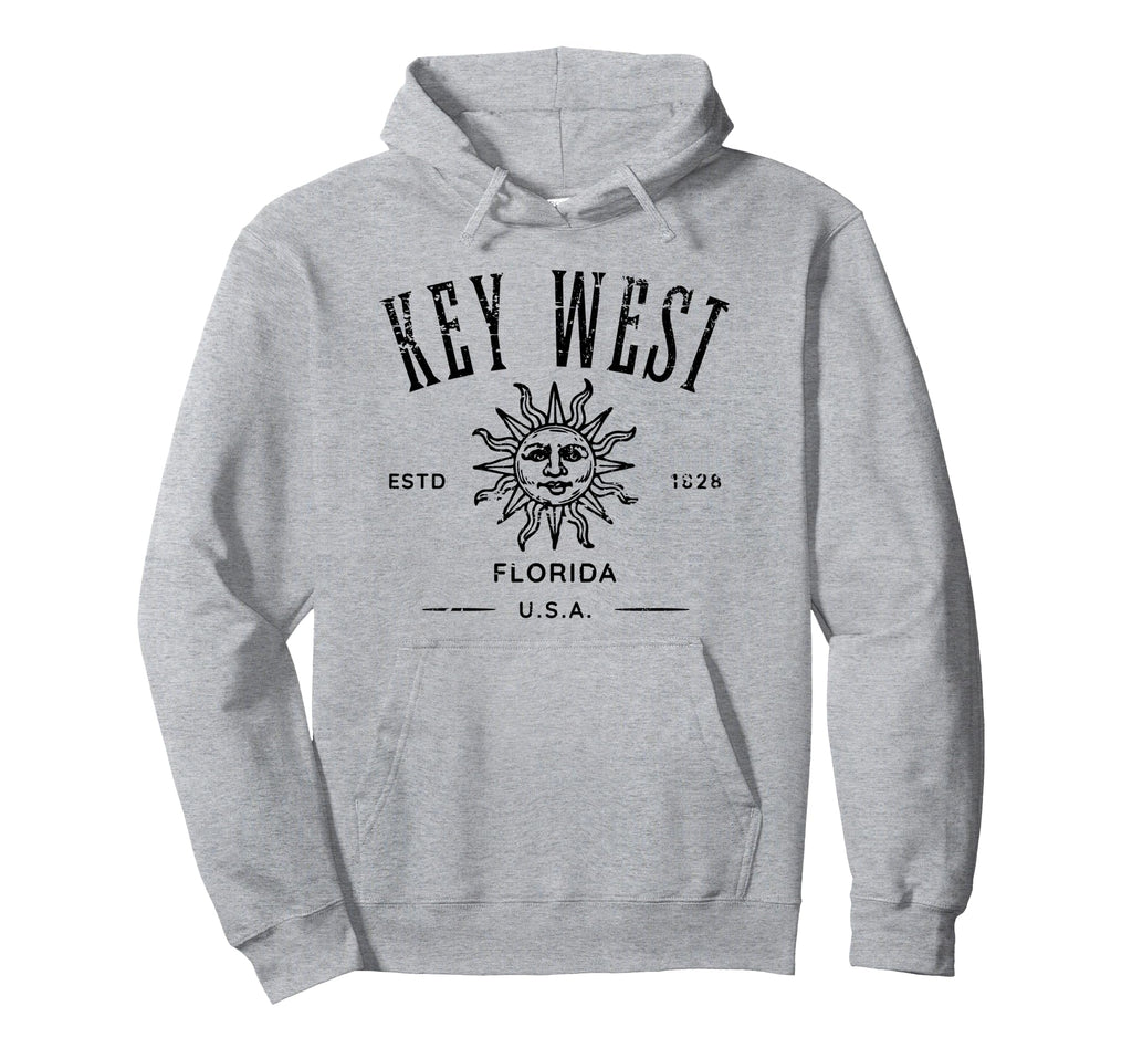 Key West Florida Distressed Souvenir Hoodie - Custom Art Print for Adults - T-Shirt, Sweatshirt, Hoodie