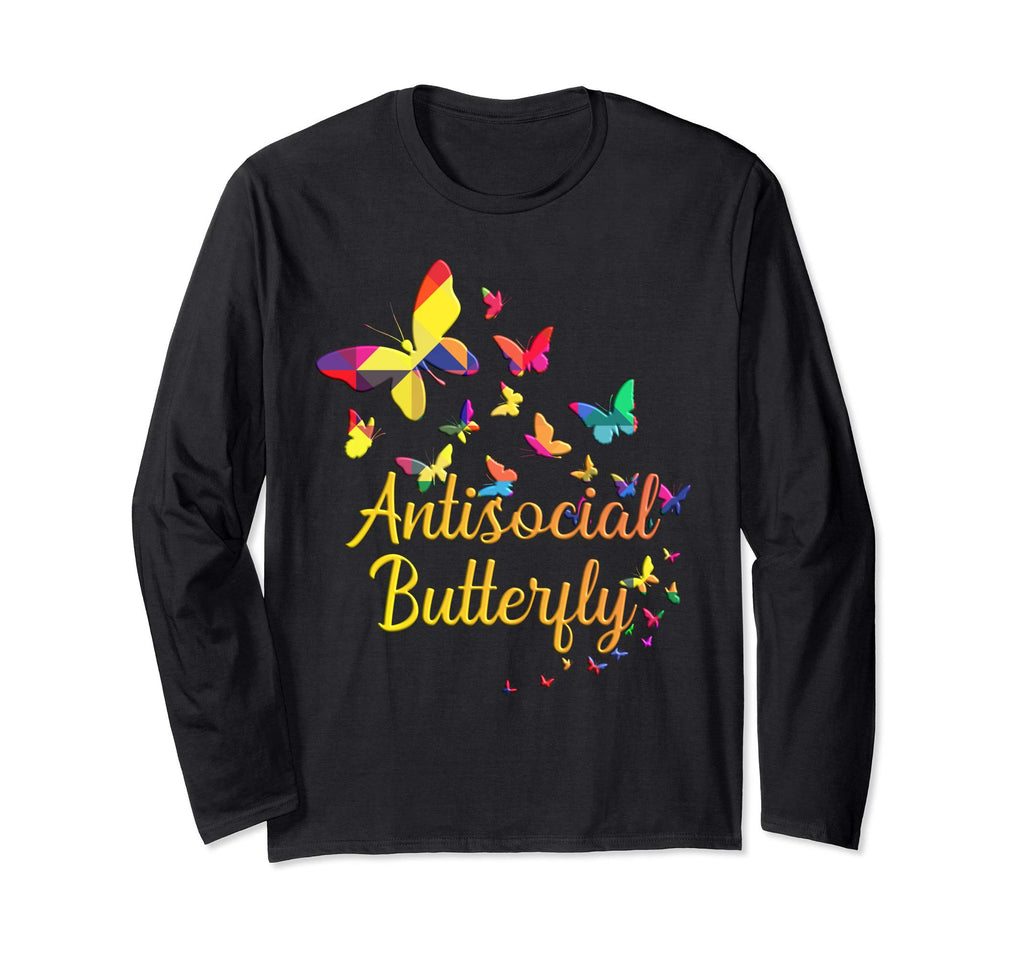 Antisocial Butterfly Geometric T-Shirt - Custom Art Print for Adults - T-Shirt, Sweatshirt, Hoodie