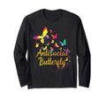 Antisocial Butterfly Geometric T-Shirt - Custom Art Print for Adults - T-Shirt, Sweatshirt, Hoodie