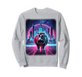 Synthwave Aesthetic Hippo Lover Sweatshirt - Minimalist Print Men Women - T-Shirt, Sweatshirt, Hoodie