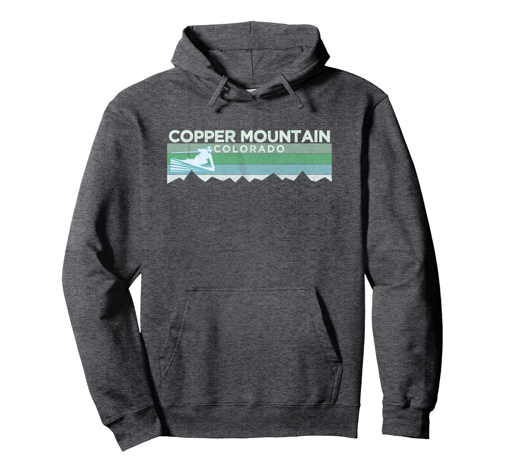 Copper Mountain Colorado Distressed Skiing Hoodie - Graphic Print Unisex - T-Shirt, Sweatshirt, Hoodie