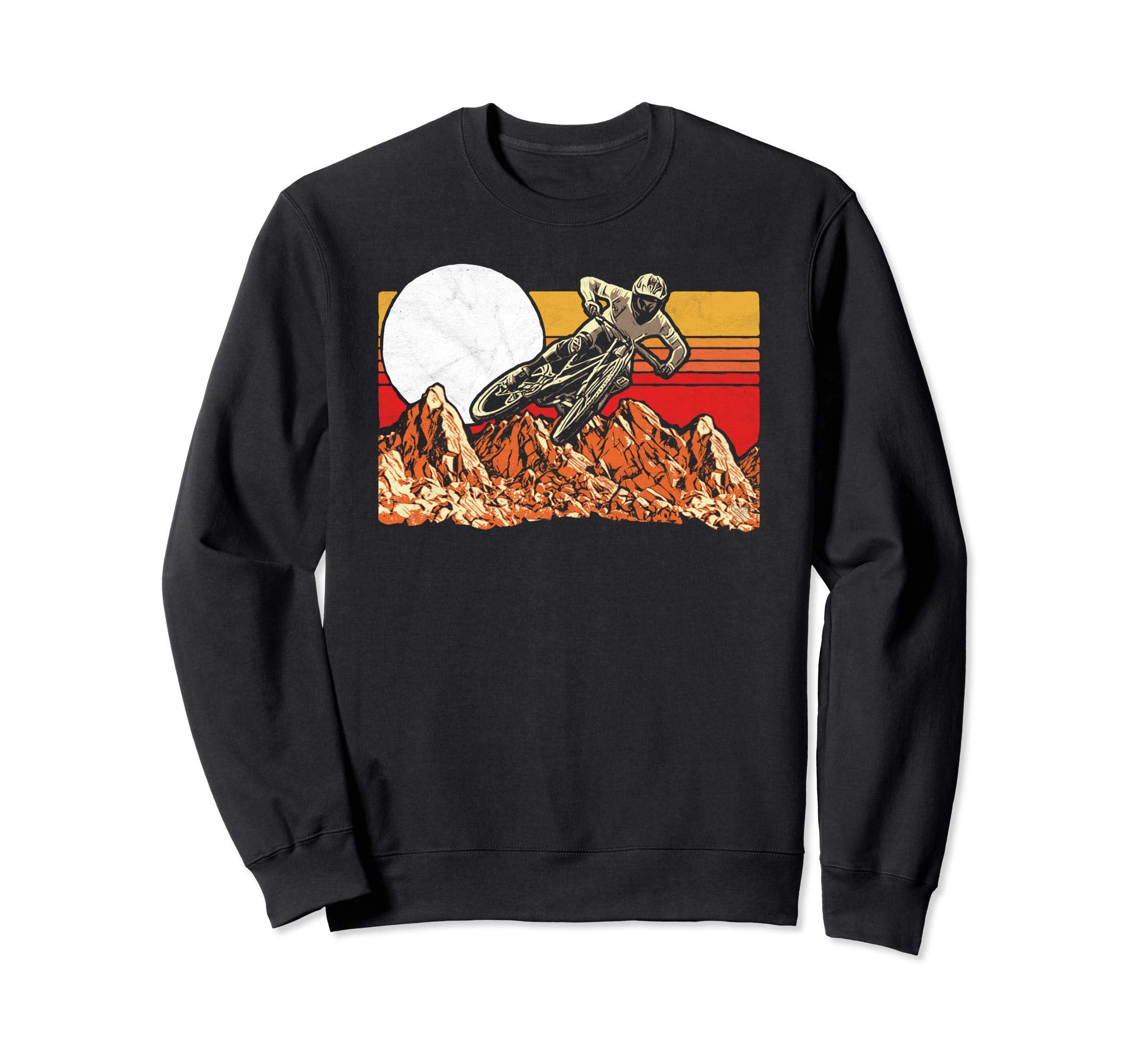 Mountain Biking 80S Vibe Sweatshirt - Fun Novelty Design for Adults - T-Shirt, Sweatshirt, Hoodie