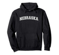 University Nebraska White Distressed Hoodie - Minimalist Print Men Women - T-Shirt, Sweatshirt, Hoodie